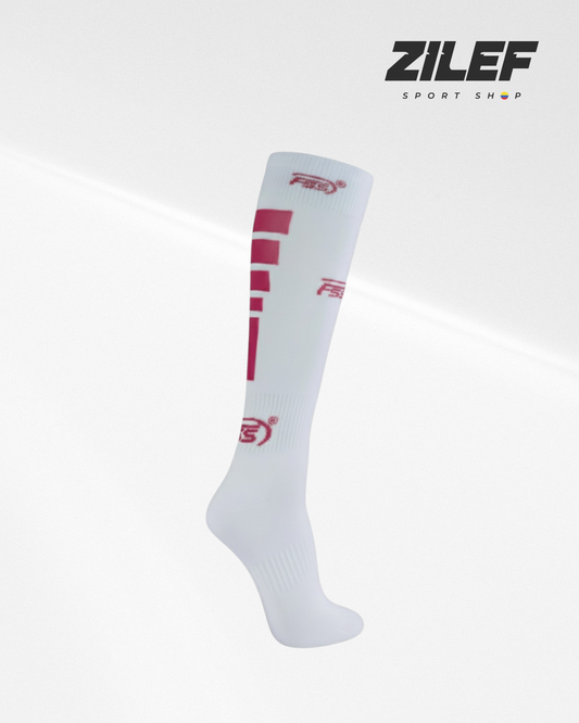 FSS PROFESSIONAL WHITE SPORTS SOCKS – FUCHSIA
