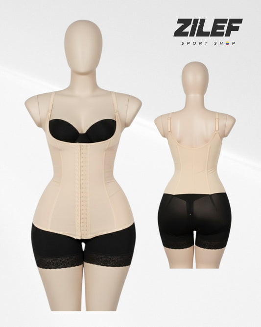 HIGH-BACK WAIST TRAINER – 3 HOOKS DESIGN