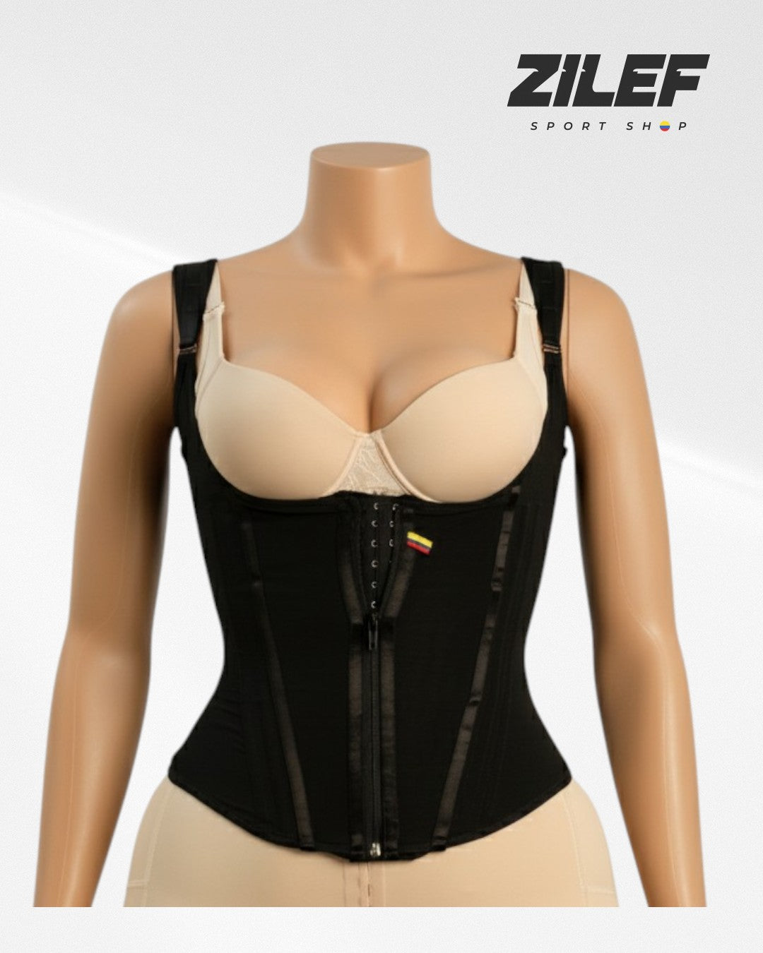 HIGH-BACK EXTRA-DEFINITION WAIST TRAINER – 3 HOOKS DESIGN