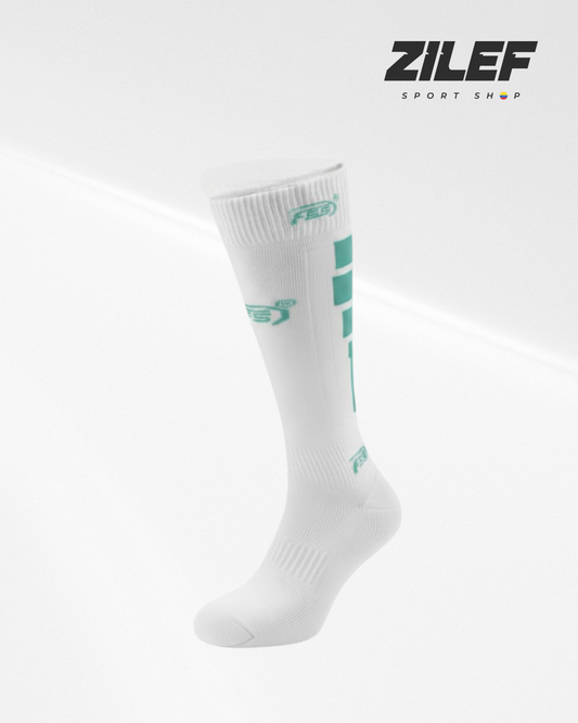 FSS PROFESSIONAL WHITE SPORTS SOCKS – MINT GREEN