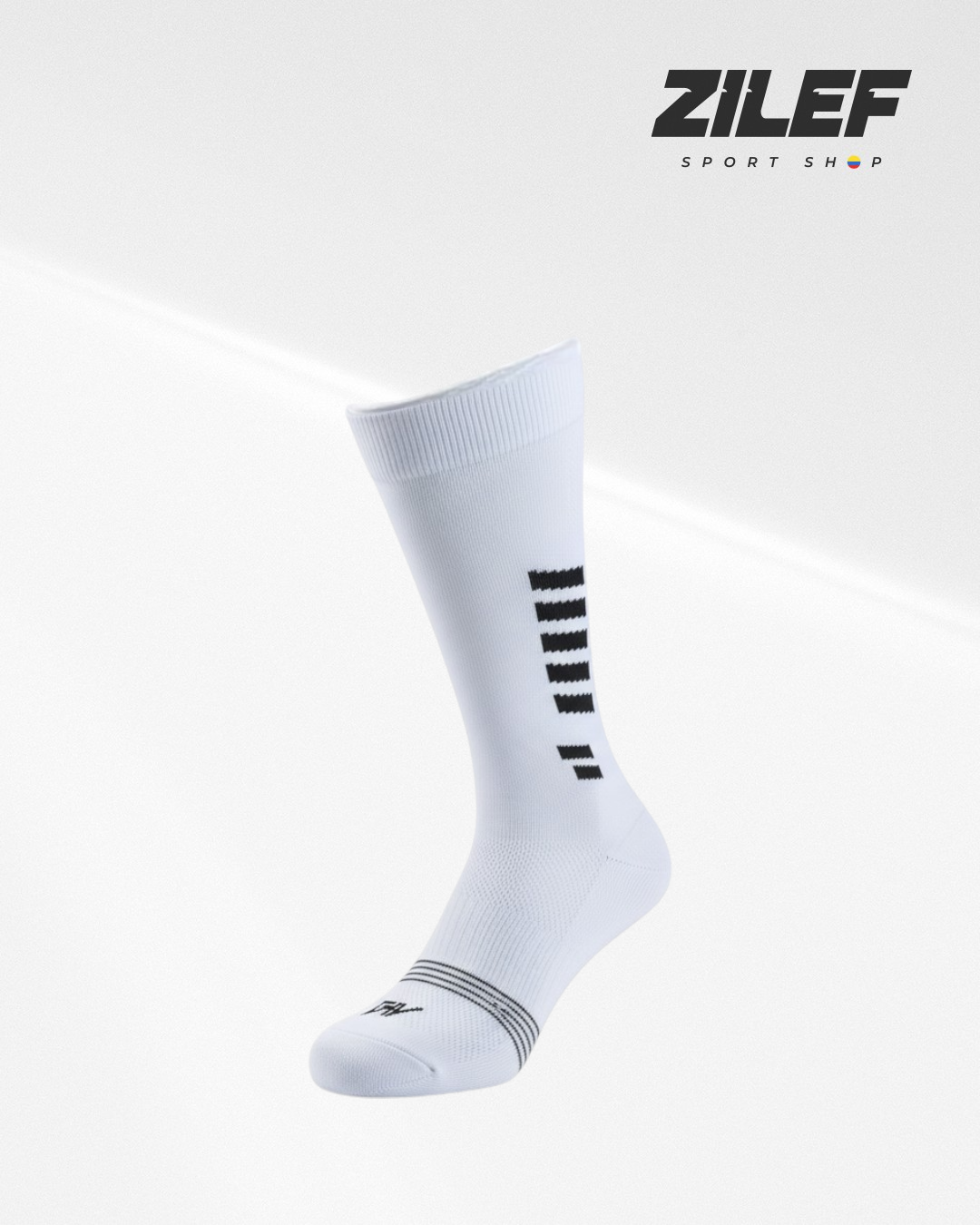 FSS PROFESSIONAL SPORTS SOCKS – WHITE WITH BLACK DETAIL