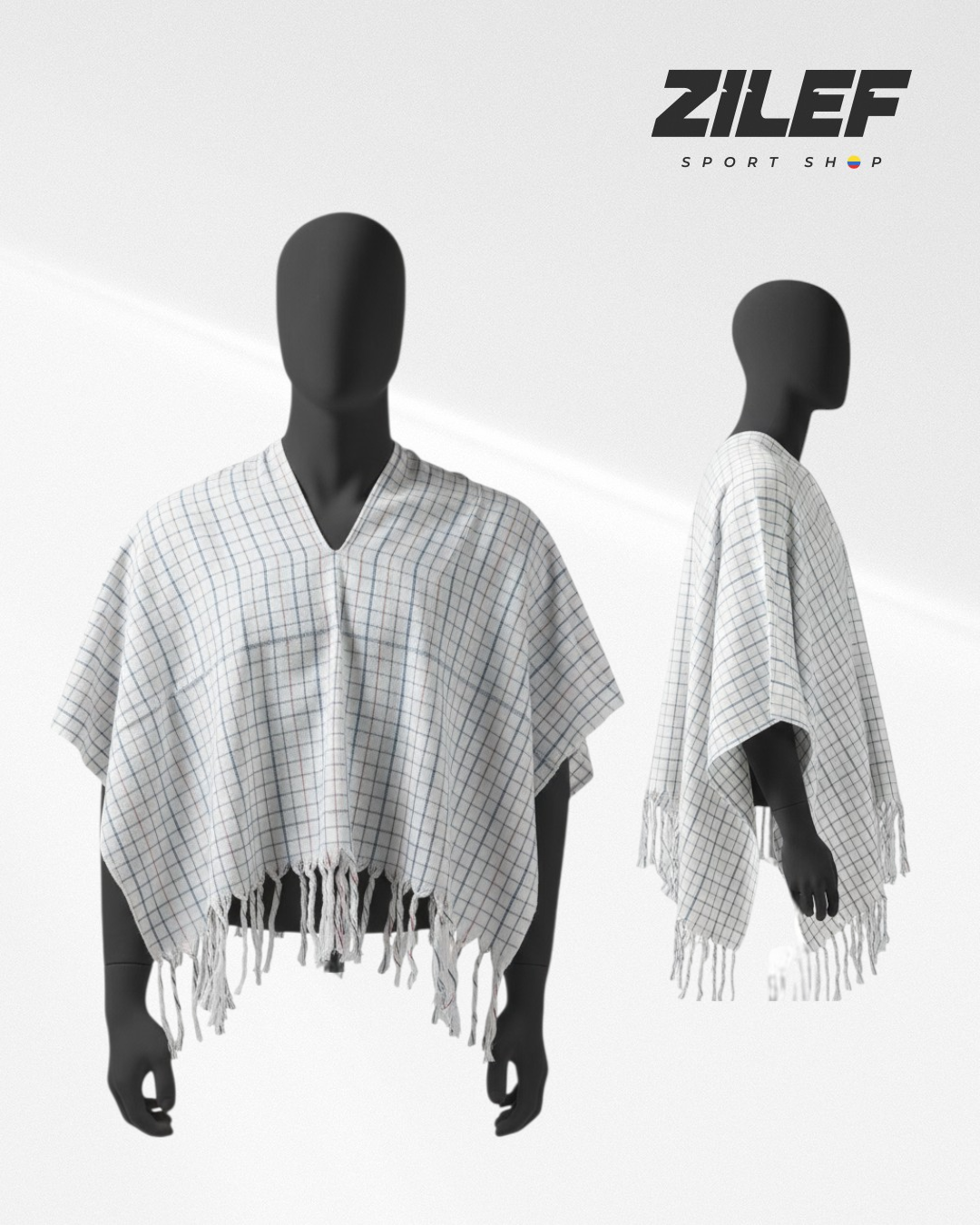 MEN’S TRADITIONAL COLOMBIAN RUANA – UNIQUE DESIGN