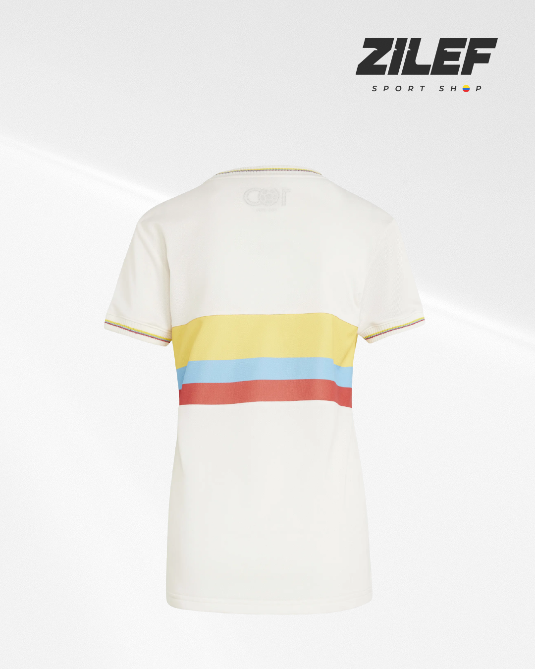 CAMISETA DE LA SELECCIÓN NACIONAL DE COLOMBIA – EDICIÓN BLANCO Y NEGRO 100 AÑOS