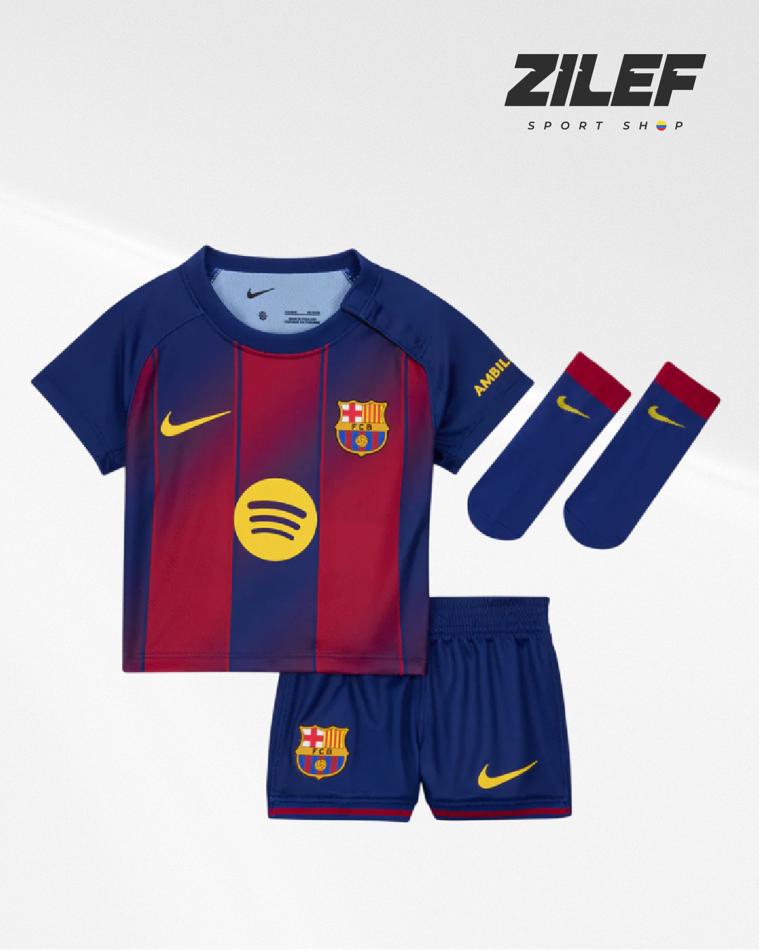 UNIFORME INFANTIL DEL FC BARCELONA – ESTILO OFICIAL
