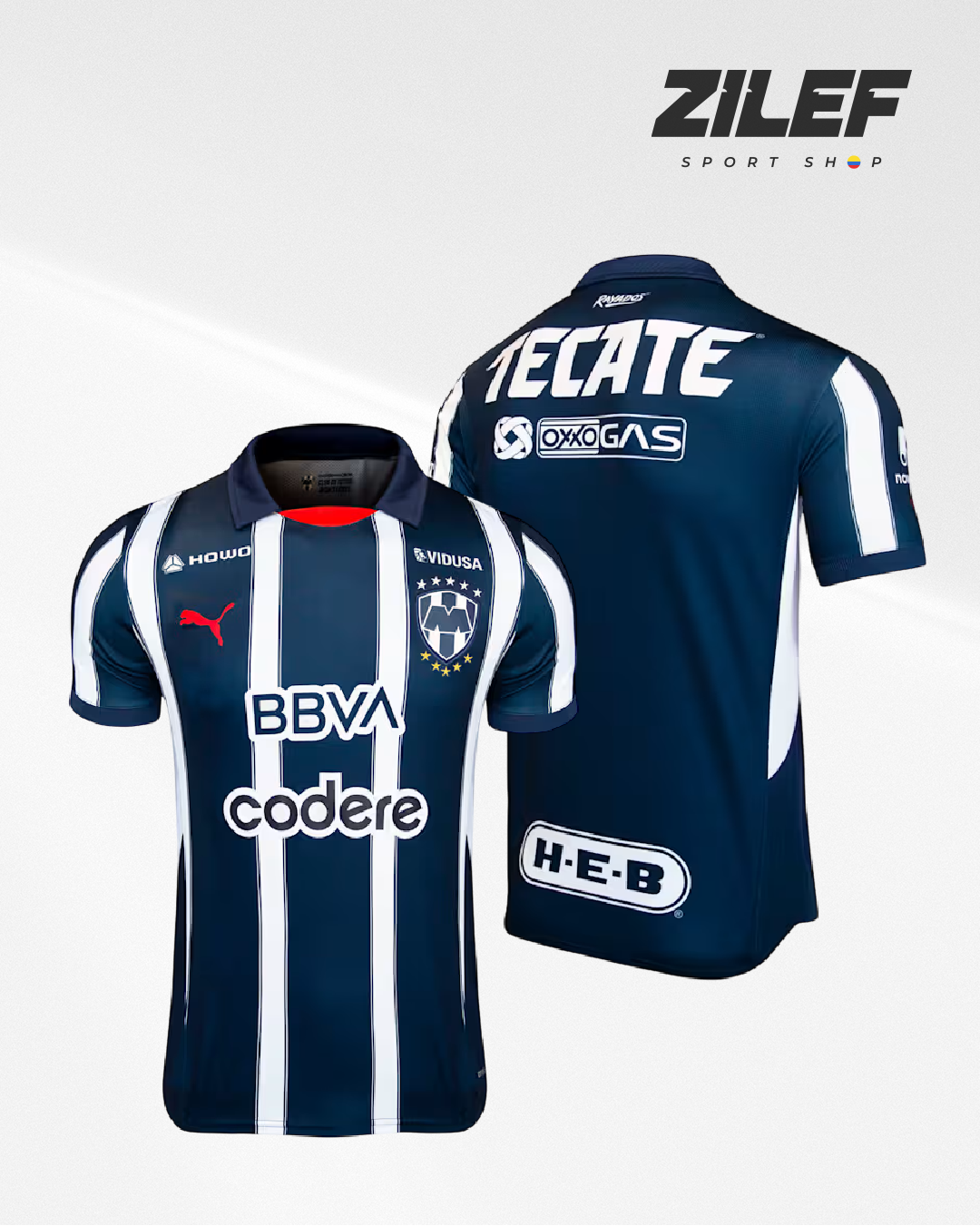CAMISETA PUMA RAYADOS DE MONTERREY 1ª equipación