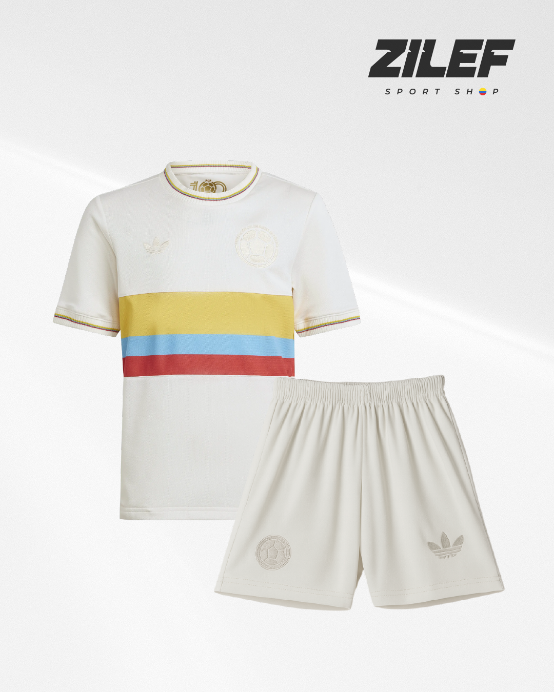UNIFORME INFANTIL SELECCIÓN COLOMBIA – EDICIÓN ESPECIAL 100 AÑOS