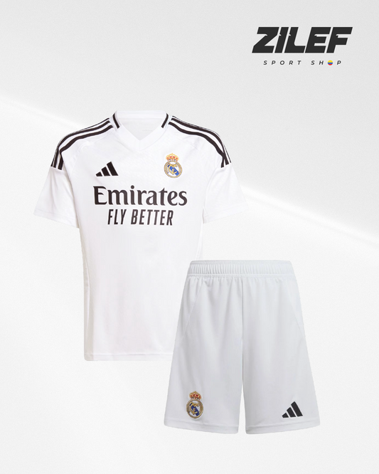 REAL MADRID KIDS’ UNIFORM – OFFICIAL STYLE
