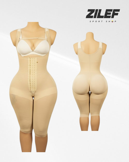 SUJETADOR CORRECTOR DE POSTURA CON MANGAS 3/4 – ELEGANCIA Y SOPORTE