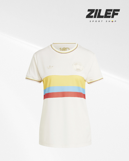 CAMISETA DE LA SELECCIÓN NACIONAL DE COLOMBIA – EDICIÓN BLANCO Y NEGRO 100 AÑOS