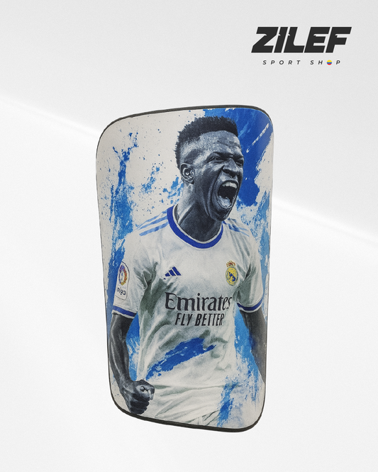 ESPINILLERAS REAL MADRID – VINÍCIUS JR. EDICIÓN ESPECIAL